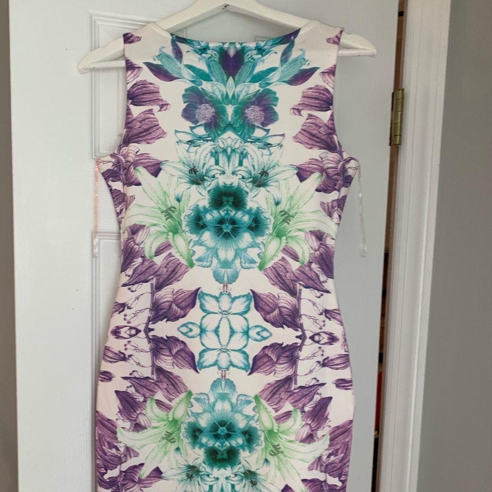 Floral mini summer dress